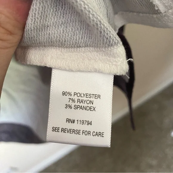 One World | Women's Boho Sparkle Patterned 3/4 Sleeve Top Size Large NWT Purple - Picture 6 of 8